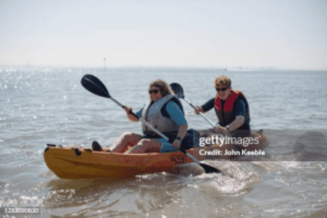 UK Bakes In Record Spring Weather Kayaking Workout