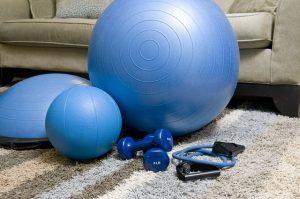 Build Muscle from home, cozy fitness, exercise, stress management