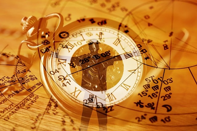 Zodiac signs - Picture of an astrology clock