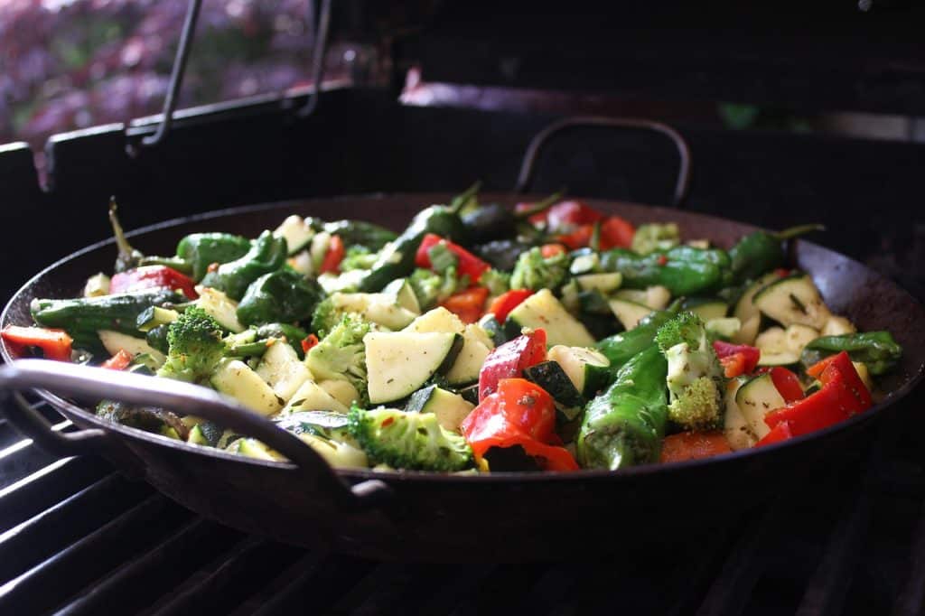 vegetable pan, grilled vegetables, cooking, healthy, zucchini, broccoli, paprika, grilling, nourishment, cooking, cooking, cooking, healthy, healthy, healthy, healthy, healthy, zucchini