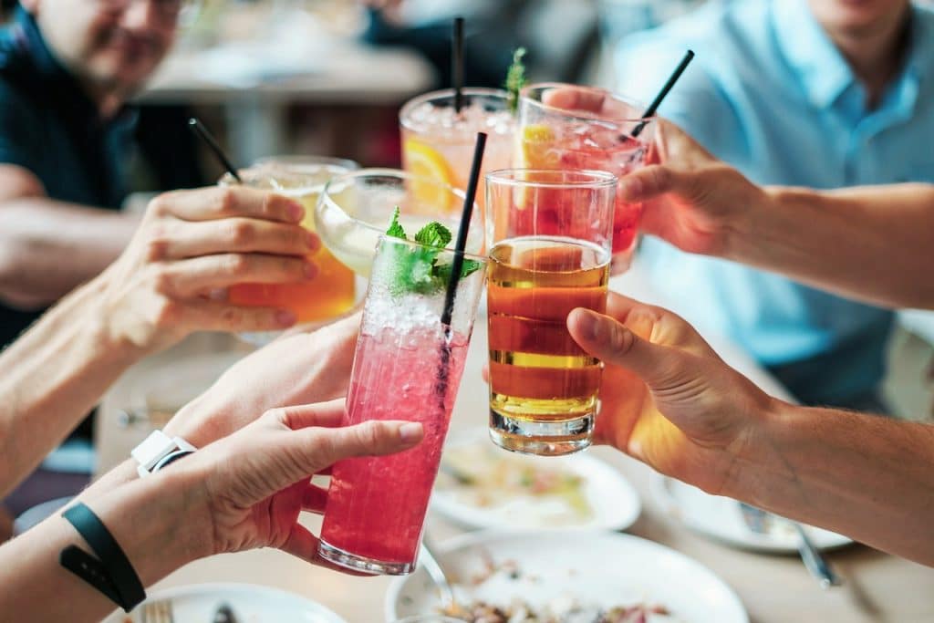 happy holidays, cocktails, drinks, alcohol, alcoholic, glass, beverage, party, alcoholic drinks, cold, restaurant, liquor, celebration, drinking, summer, fresh, juice, red, refreshment, nature, saluting, straws, memorial day, memorial day cocktails,