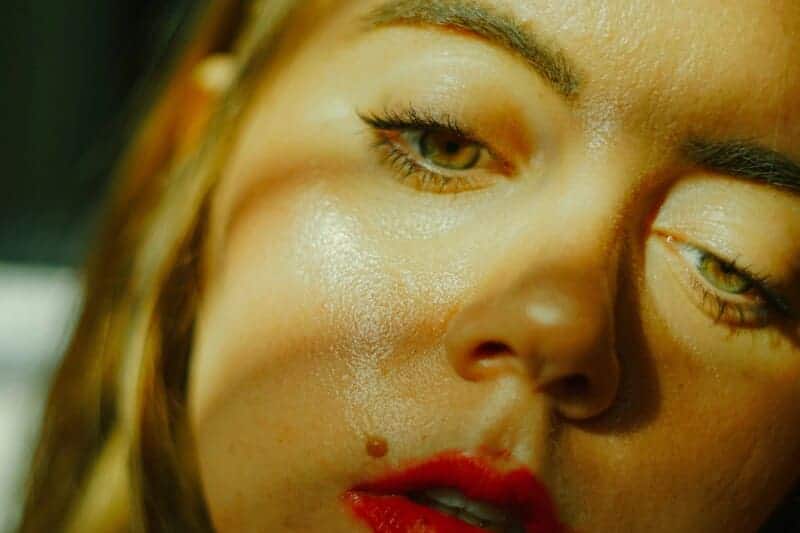 Sweaty skin